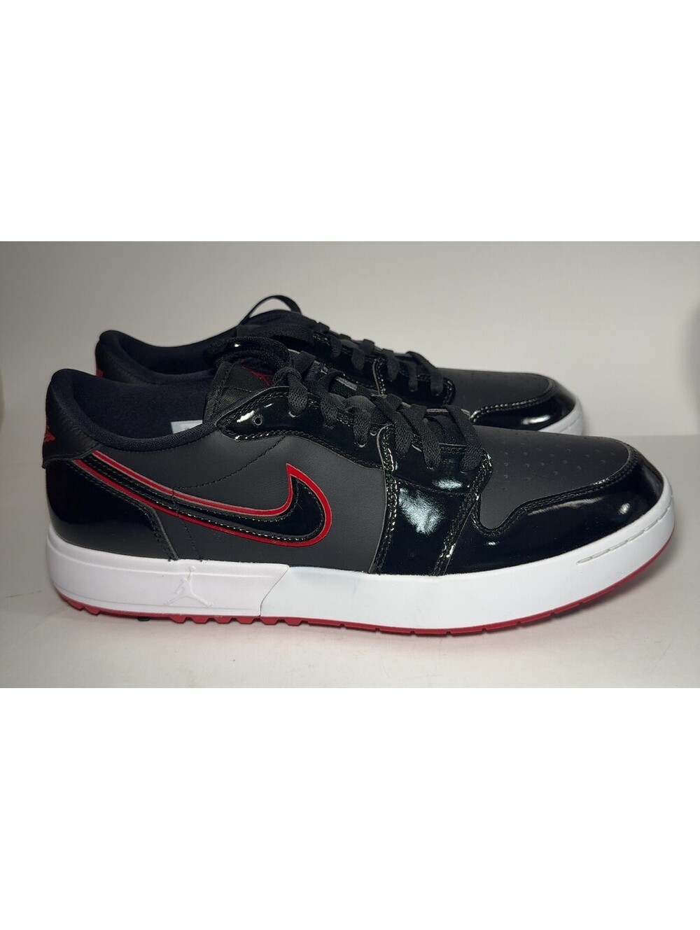 Air Jordan 1 Low G SPK Golf Shoes Black Varsity Red IQ3417-002 Size 12